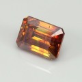 Natural Sphalerite 12.32 Carats Sunset Orange Emerald Cut 13x10 mm Loose Gemstone - Image 3