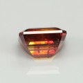 Natural Sphalerite 12.32 Carats Sunset Orange Emerald Cut 13x10 mm Loose Gemstone - Image 4