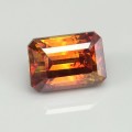 Natural Sphalerite 12.32 Carats Sunset Orange Emerald Cut 13x10 mm Loose Gemstone - Image 5