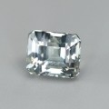 Natural Acrolite Tourmaline 1.81 Carats White Emerald Cut 7x6 mm Loose Gemstone - Image 2
