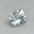 Natural Acrolite Tourmaline 1.81 Carats White Emerald Cut 7x6 mm Loose Gemstone - Image 5