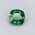 Natural Tsavorite garnet 0.41 Carats Chrome Green Antique Cushion 4x3 mm Loose Gemstone - Image 1
