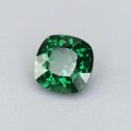 Natural Tsavorite garnet 0.41 Carats Chrome Green Antique Cushion 4x3 mm Loose Gemstone - Image 2