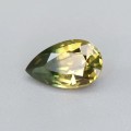 Natural Sapphire bi-color 1.37 Carats Golden Yellow with Green Tint Pear 9x5 mm Loose Gemstone - Image 7
