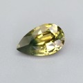 Natural Sapphire bi-color 1.37 Carats Golden Yellow with Green Tint Pear 9x5 mm Loose Gemstone - Image 6