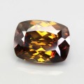 Natural Sphalerite 46.26 Carats Orange Yellow with Red Flashes Cushion 23x17 mm Loose Gemstone - Image 2