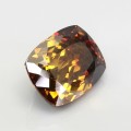 Natural Sphalerite 46.26 Carats Orange Yellow with Red Flashes Cushion 23x17 mm Loose Gemstone - Image 5