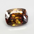 Natural Sphalerite 46.26 Carats Orange Yellow with Red Flashes Cushion 23x17 mm Loose Gemstone - Image 6