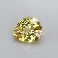 Natural Sapphire 1.23 Carats Golden Yellow Pear 7x6 mm Loose Gemstone - Image 2