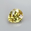 Natural Sapphire 1.23 Carats Golden Yellow Pear 7x6 mm Loose Gemstone - Image 1