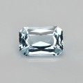 Natural Aquamarine 1.84 Carats Sky Blue Emerald Cut 10x7 mm Loose Gemstone - Image 7