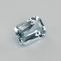 Natural Aquamarine 1.84 Carats Sky Blue Emerald Cut 10x7 mm Loose Gemstone - Image 5