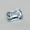 Natural Aquamarine 1.84 Carats Sky Blue Emerald Cut 10x7 mm Loose Gemstone - Image 6