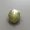 Natural Chrysoberyl cats eye 1.12 Carats Yellowish Green Oval Cabochon 7x5 mm Loose Gemstone - Image 1