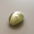 Natural Chrysoberyl cats eye 1.12 Carats Yellowish Green Oval Cabochon 7x5 mm Loose Gemstone - Image 3