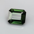 Natural Tourmaline 1.82 Carats Vivid Green Emerald Cut 7x6 mm Loose Gemstone - Image 3