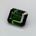 Natural Tourmaline 1.82 Carats Vivid Green Emerald Cut 7x6 mm Loose Gemstone - Image 2