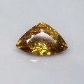 Natural Sphalerite 10.52 Carats Sunset Yellow Trilliant  18x12 mm Loose Gemstone - Image 1