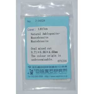 montebrasite  1.81cts - 9x7mm montebrasite  1.81cts - 9x7mm