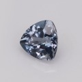 Natural Apatite 1.10 Carats Steel Blue Trilliant  6x5 mm Loose Gemstone - Image 3