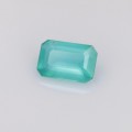 Natural Peru opal 0.34 Carats Neon Paraiba Blue Emerald Cut 6x4 mm Loose Gemstone - Image 3