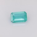 Natural Peru opal 0.34 Carats Neon Paraiba Blue Emerald Cut 6x4 mm Loose Gemstone - Image 6