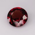Natural Hessonite garnet 11.97 Carats Cinnamon Red Round 15x7 mm Loose Gemstone - Image 1