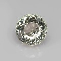Natural Tourmaline 3.44 Carats Half White with Very Light Pink Shade Round 9x7 mm Loose Gemstone - Image 1