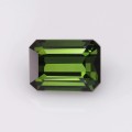 Natural Tourmaline 3.07 Carats Forest Green Emerald 9x7 mm Loose Gemstone - Image 1