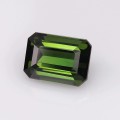 Natural Tourmaline 3.07 Carats Forest Green Emerald 9x7 mm Loose Gemstone - Image 2