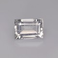 Natural Scapolite color change  3.31 Carats White to Orange to Blue under U.V light Baguette 20x7 mm Loose Gemstone - Image 1