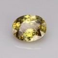 Natural Sphene 3.10 Carats Yellowish Green Oval 10x8 mm Loose Gemstone - Image 1
