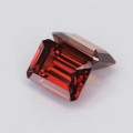 Natural Spessartite garnet pair 2.46 Carats Coke Red  Emerald Cut 7x5 mm Loose Gemstone - Image 3
