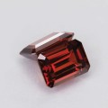 Natural Spessartite garnet pair 2.46 Carats Coke Red  Emerald Cut 7x5 mm Loose Gemstone - Image 5