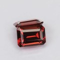 Natural Spessartite garnet pair 2.46 Carats Coke Red  Emerald Cut 7x5 mm Loose Gemstone - Image 6