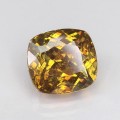 Natural Sphalerite 8.99 Carats Sunset Yellow Cushion 12x11 mm Loose Gemstone - Image 6