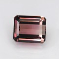 Natural Bi-color tourmaline 5.42 Carats Pink to Champagne Emerald 10x9 mm Loose Gemstone - Image 2