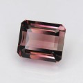 Natural Bi-color tourmaline 5.42 Carats Pink to Champagne Emerald 10x9 mm Loose Gemstone - Image 5