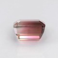 Natural Bi-color tourmaline 5.42 Carats Pink to Champagne Emerald 10x9 mm Loose Gemstone - Image 4