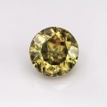 Natural Sphene 2.06 Carats Golden Yellow Round 7x7 mm Loose Gemstone - Image 3