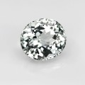 Natural Tourmaline 2.54 Carats Half White Oval 9x8 mm Loose Gemstone - Image 1
