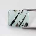 Natural Dendritic Peru Opal 4.94 Carats Sea Blue Green Fancy Cabochon 14x12 mm Loose Gemstone - Image 1