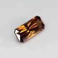 Natural Zircon 4.30 Carats Copper Orange Emerald Radiant 13x6 mm Loose Gemstone - Image 7