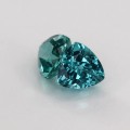Natural Apatite pair 2.31 Carats Neon Paraiba Blue Trilliant  7x7 mm Loose Gemstone - Image 3