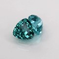 Natural Apatite pair 2.31 Carats Neon Paraiba Blue Trilliant  7x7 mm Loose Gemstone - Image 7