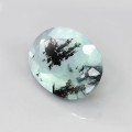 Natural Dendritic peruvian opal 7.50 Carats Paraiba Blue Green Oval 18x13 mm Loose Gemstone - Image 3