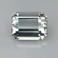 Natural Tourmaline 3.17 Carats Half White Emerald Cut 10x7 mm Loose Gemstone - Image 3