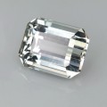 Natural Tourmaline 3.17 Carats Half White Emerald Cut 10x7 mm Loose Gemstone - Image 2