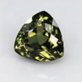 Natural Tourmaline 4.38 Carats Greenish Yellow Trilliant  10x7 mm Loose Gemstone - Image 2