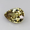 Natural Grossular garnet 4.01 Carats Fire Yellow Pear 11x8 mm Loose Gemstone - Image 2